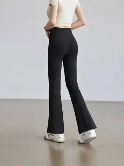 Women's High-Waist Seamless Flare Yoga Pants, Tummy Control, Stretchy