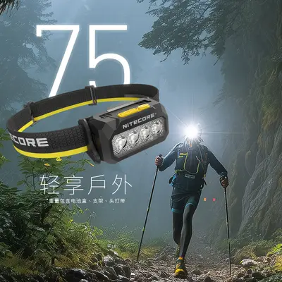 NITECORE HA27 UHE Rechargeable Headlamp, Multi-Color Temperature, Trail Running