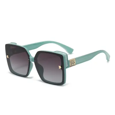 Sonnenbrille mit eckigem Rahmen, UV-Schutz, Unisex-Modell
