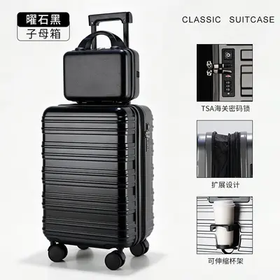 20 Inch Carry-On Suitcase with Combination Lock, Expandable PC Travel Trolley - 10