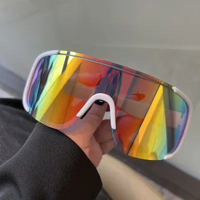 Large Frame Cycling and Ski Sunglasses, Windproof, UV Protection - 10