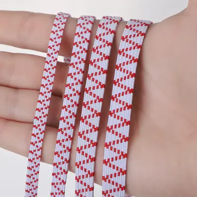 Kalınlaştırılmış çift katlı yüksek elastikiyetli geniş yassı pantolon lastik bandı - 4