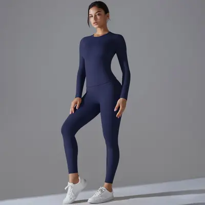 Kadın Uzun Kollu Yoga Üst Takımı, Cilt Dostu, Pilates ve Koşu İçin - 13