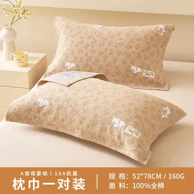 Class A Pure Cotton Gauze Pillow Towels, 100% Cotton, Pack of 2 - 11