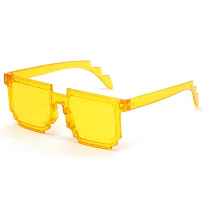 Mosaic Pixel Party Sunglasses, Black, Personalizable - 8
