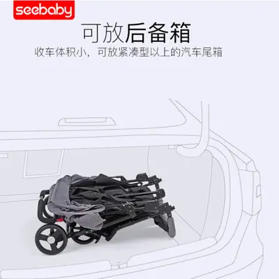 Sundebai T22 Twin Stroller, Reclining and Foldable
