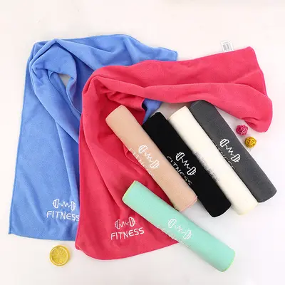 Sports Fitness Sweat-Absorbent Yoga Towel Microfiber Mat Towel Gym Wipe Towel Custom Logo Wholesale - 5