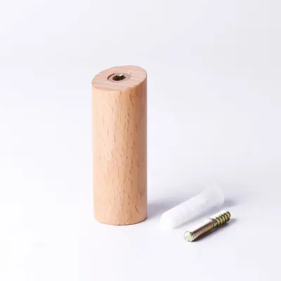 Cross-border wooden wall hooks, simple solid wood brackets for indoor door storage, clothing and hat hooks. - 9
