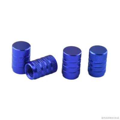 Colored Aluminum Alloy Car Tire Valve Cap - 8