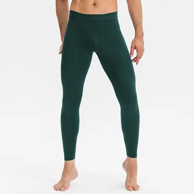 Men's Compression Fitness Long Pants, Quick-Dry, Breathable, Stretch - 5