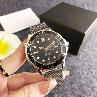 Men's waterproof quartz wristwatch, mesh band - 10