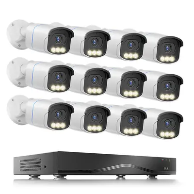 5MP POE surveillance camera, full-color night vision, AI smart - 6