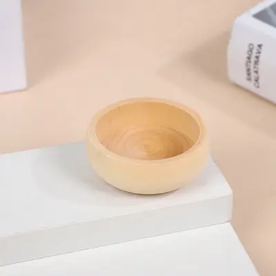 Yeni ahşap çocuk boyama kasesi oyuncak çocuk taklit oyun oyuncak ev dekorasyonu ahşap kase el işi süsü.