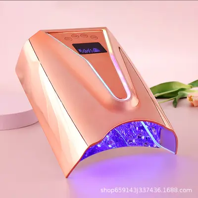 128W smart nail dryer, LED purple light, fast dry - 4