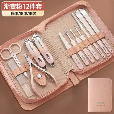German stainless steel nail scissors, manicure set, 5-piece - 12