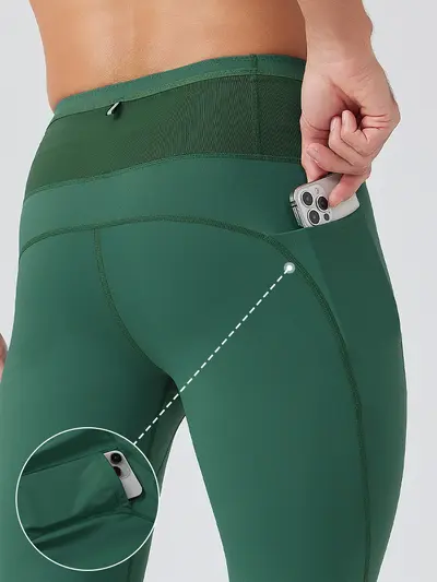 Unisex Compression Fitness Yoga Tights, Stretch Running Training Long Pants - 4