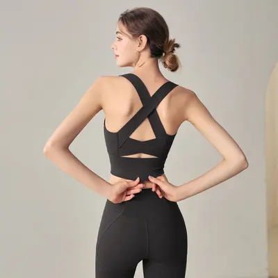 Sports Bra and Yoga Leggings Set, High-Support - 7