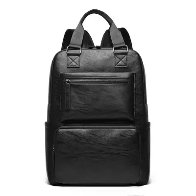 Herren-Leder-Rucksack, Laptoptasche, Business