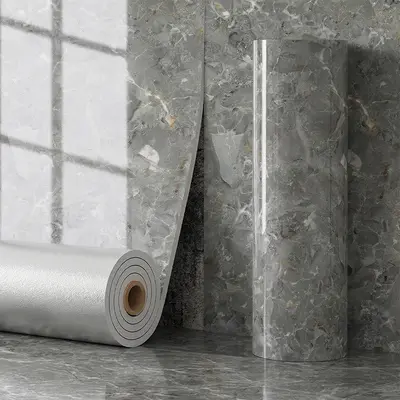 3D Wall Sticker Imitation Marble Pattern, Waterproof Roll - 12