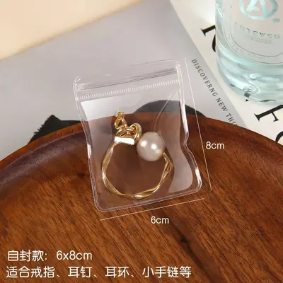 Transparent PVC Self-Sealing Jewelry Storage Bags for Beads, Earrings and Bracelets - 10