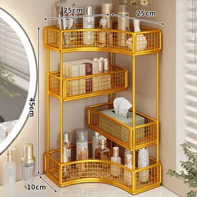 Cosmetic storage rack, multi-layer bathroom organizer - 12