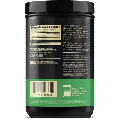 亚马逊现货跨境一水肌酸粉300g Creatine powder 健身运动前补充