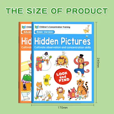 Children's Concentration Training Maze Puzzle and Find-the-Same Picture Book - 9