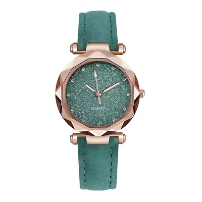 Neue Sternenhimmel Silberstaub Gesicht Uhr Damen Gefrostete Haut Lederarmband Quarz Uhr Großhandel. - 9