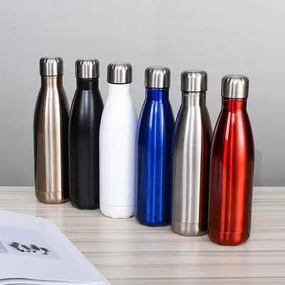304 Stainless Steel Thermos Bottle, Double-Wall Vacuum Insulated - 2