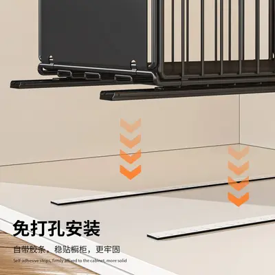 Pull-out kitchen storage rack and seasoning organizer