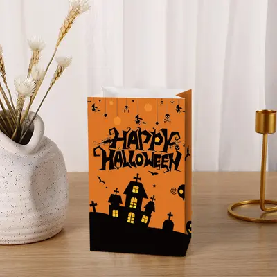 Halloween Personalized Kraft Paper Gift Bag - 7