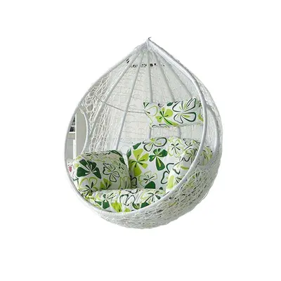 Double Faux Rattan Hanging Chair for Indoor Use and Balcony