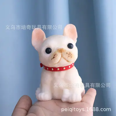 Large Dog Squeeze Toy, Pug Design Stress Relief Toy - 9