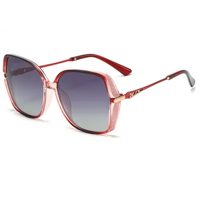 Women's Square Large-Frame Sunglasses, Lightweight Luxury Style - 5