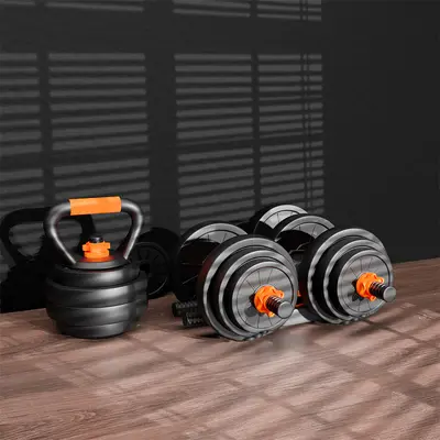 Özgürlük Heykeli Kettle Bell Barbell Dumbbell Set Erkek Kadın Fitness Ev Spor Malzemeleri Çok Fonksiyonlu - 4