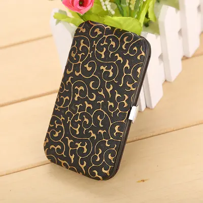 7-piece portable manicure nail clipper set, printed gift design