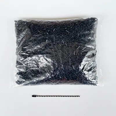 Makronenfarbene lackierte Rundperlenkette, DIY-Schmuckmaterial - 7