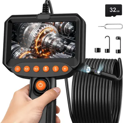 Endoscope Camera, 1920P HD, 4.3 inch LCD Display