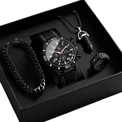 Men's Quartz Watch Silicone Strap Sports Style Waterproof