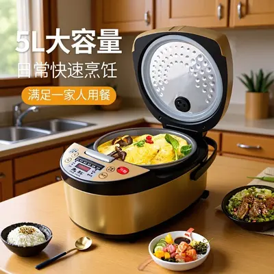 先科智能电饭煲4一5人可预约定时电饭锅5升家用大容量多功能电锅