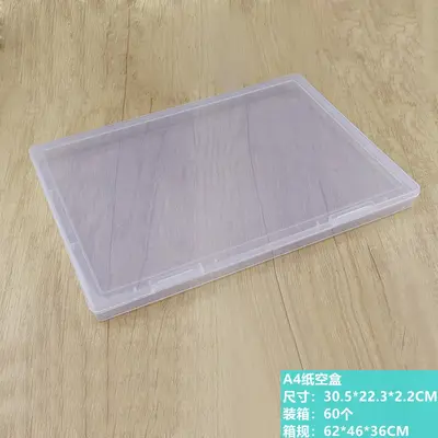 Dikdörtgen plastik kutu PP şeffaf kutu kare ambalaj plastik kutu flip-top büyük depolama düz kutu sınır ötesi 1.7cm - 13