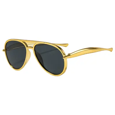 Retro Double-Bridge Oversized Frame Women's Sunglasses - 3