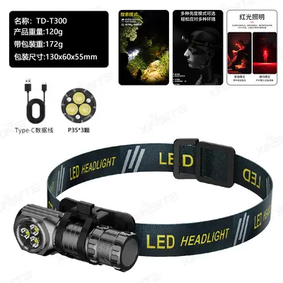 Outdoor Sensor Headlamp, Long Range, 6000W, Long Battery Life - 9