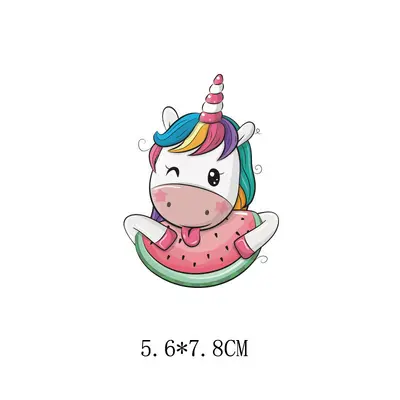 Cute Unicorn Heat Transfer Patch for Children's Clothing, Offset Print - 7