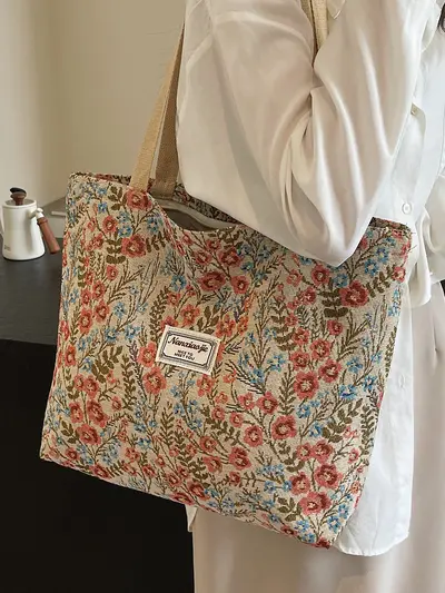 Büyük kapasiteli kanvas çanta 2026 yeni trend moda çok yönlü omuz çantası ins öğrenci sınıf çantası kadınlar için
