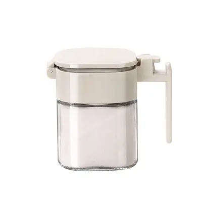 Kitchen spice jar household spice bottle sealed salt jar moisture-proof seasoning storage box cumin glass seasoning box