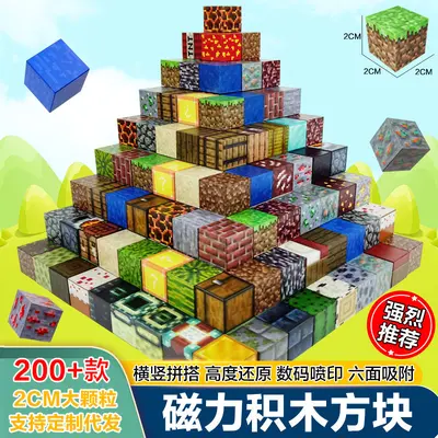 Minecraft Manyetik Yapı Blokları, Mıknatıslı Küpler - 2