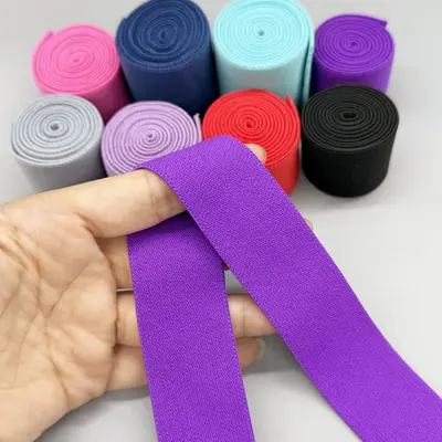 Erkek İç Çamaşırı Bel Lastiği Çift Yüzlü Kadife Elastik Bant 1.5-4 cm