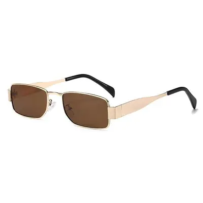 Square Frame Men's Sunglasses with Wide Temples for Driving - 2