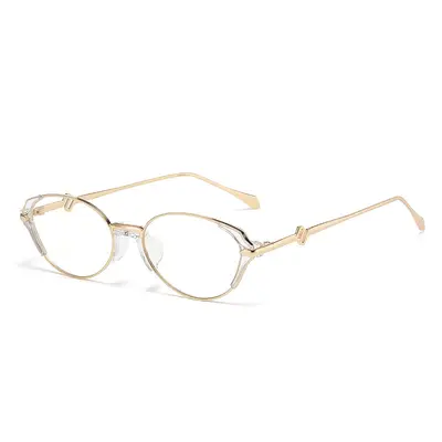 Small Brown Narrow Oval Polarized Sunglasses for Women, Retro Style - 12